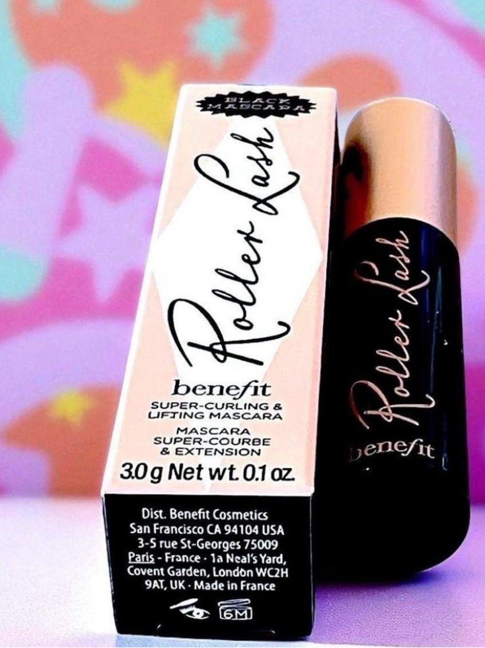 Benefit Roller Lash Super-Curling & Lifting Mascara Mini 0.1 oz Black NIB Travel